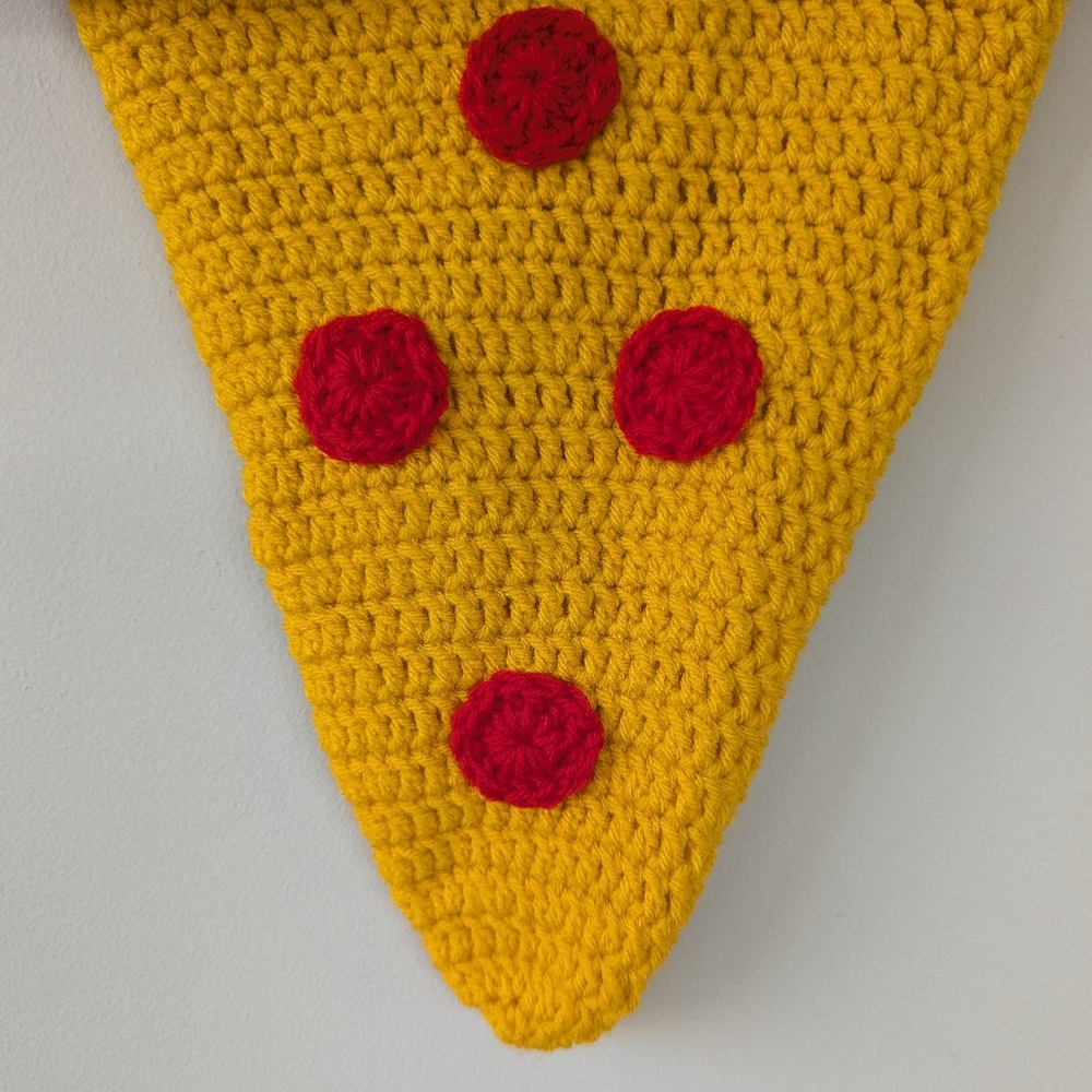 NWT Handmade Baby Infant Crochet  Pizza Costume Photo Prop Gift - Picture 7 of 11
